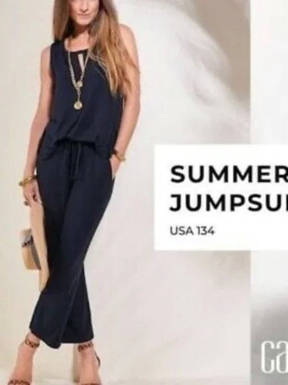 Cabi 5954 Summer Jumpsuit Navy Small